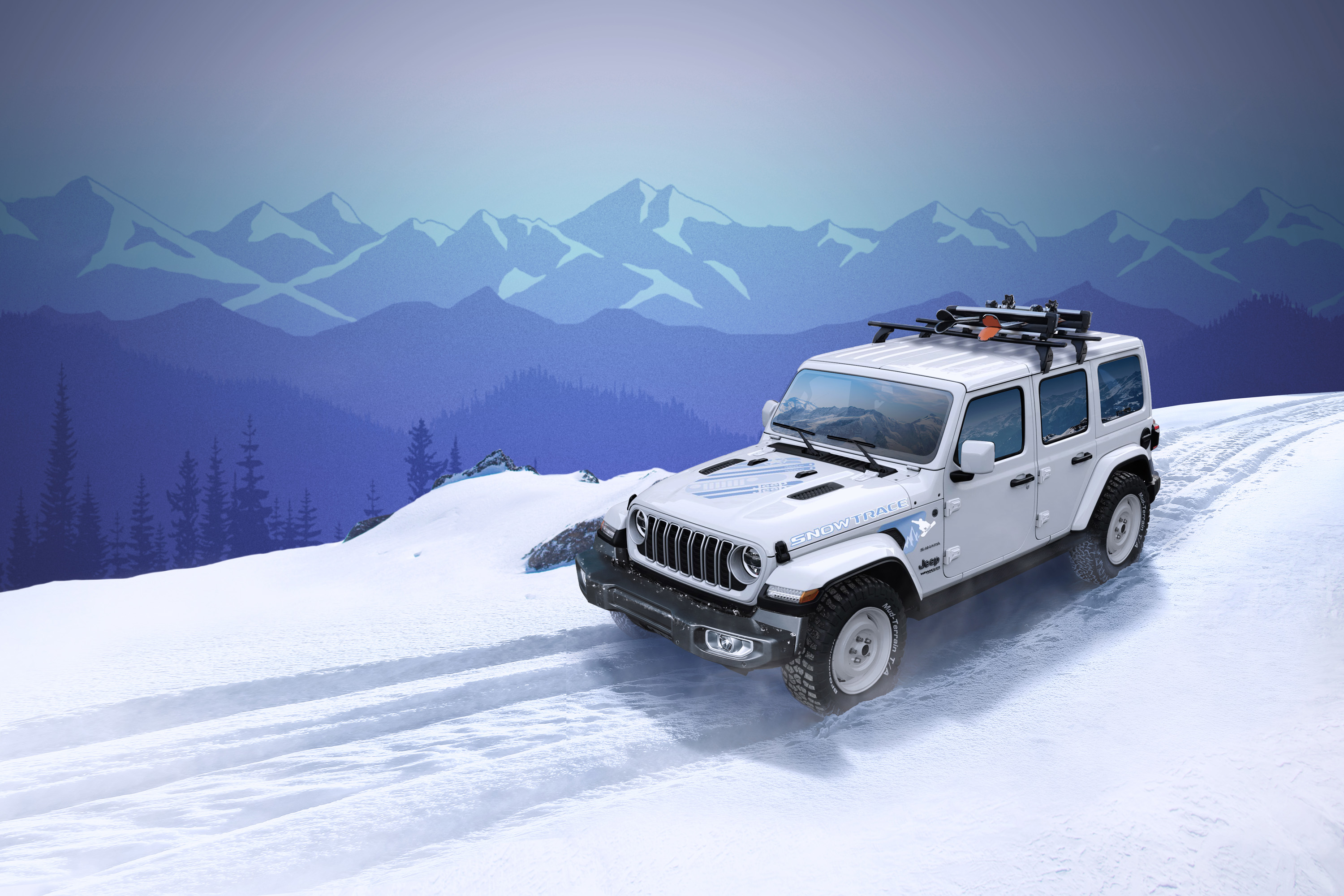 ジープ 限定車 「Jeep® Wrangler Snow Trace」を発売 | Stellantis